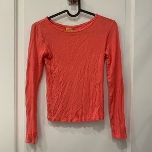 Coral long sleeve top